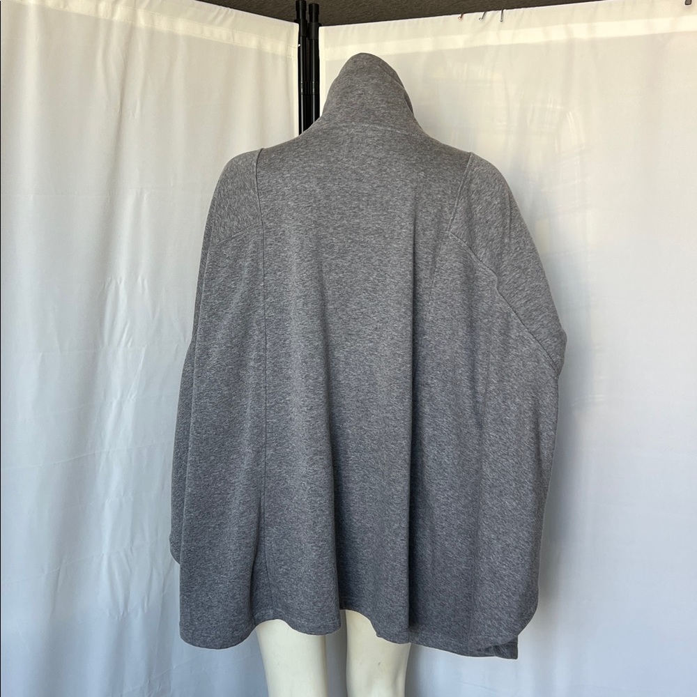 UGG Heather Gray Funnel Neck Poncho - Picture 7 of 9